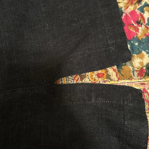 Eileen Fisher Aline tunic jean color organic linen tunic XL - Picture 7 of 8